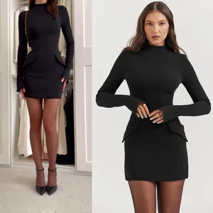 HOUSE OF CB size XL Taller longer 'Mahalia'‎ Black Mini Dress NWOT thumbnail 2