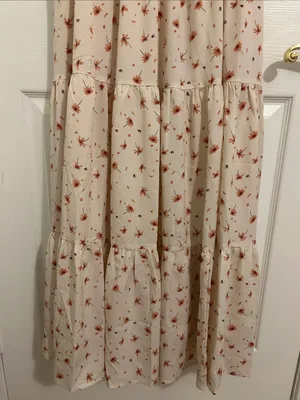 Jessakae Daydreamer Smocked Midi Dress In Cream Floral NWT Size Large thumbnail 8
