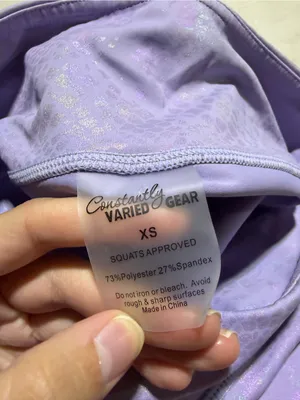 Constantly varied gear squats approved glisten here Purple Leggings XS thumbnail 6