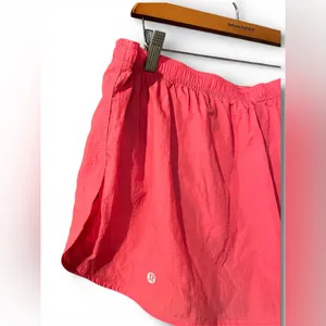 Lululemon Running Short Mid-Rise 3” Lined Sz XL Gym Yoga Desert Red NWT Athletic thumbnail 5
