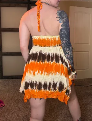 Bali Halter Tie Dye Dress thumbnail 2