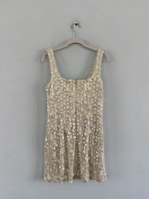 NWT Dress The Population Moxie Lemongrass Multi Sequin Yellow Mini‎ Dress thumbnail 5