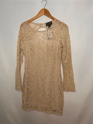 NWT H&M LACE MINIDRESS Women size 10 • timeless elegance thumbnail 2