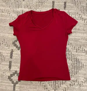 Amazon Red V-neck top thumbnail 1