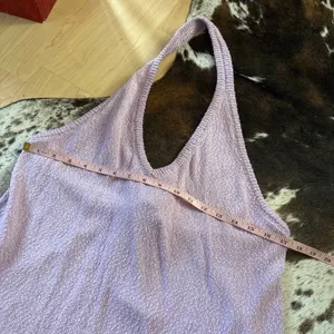 FREE PEOPLE BEACH Phia sweater set Blush Lilac Matching‎ Open Back Halter Size L thumbnail 8