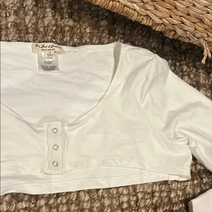 For Love & Lemons Knitwear Creme Bolero LS Top Size Small thumbnail 4