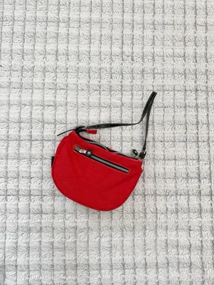 Kipling Vintage Red Clutch with Black Strap thumbnail 2