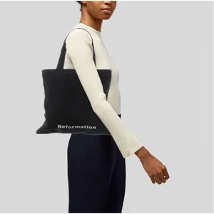 ✨Reformation Small Black Canvas Tote Bag✨ thumbnail 2