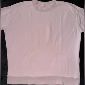 Lululemon Perfectly Oversized Cropped Crew Softstreme Pink Peony‎ Size 14 thumbnail 2
