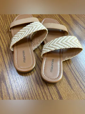 Maurices Tan Slide Sandals for Women Sz 8 thumbnail 2