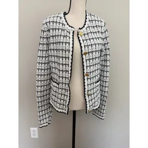 Nic+Zoe tweed sweater jacket size small thumbnail 4