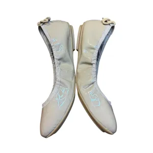 Cole Haan Shoes Womens Size 6 Beige Patent Leather Ballet Flats Bow‎ D42512 thumbnail 5