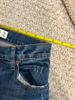Abercrombie and Fitch the straight ankle ultra high rise jeans thumbnail 8