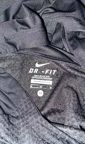 Black Dri-Fit Long Sleeve Running Top thumbnail 2