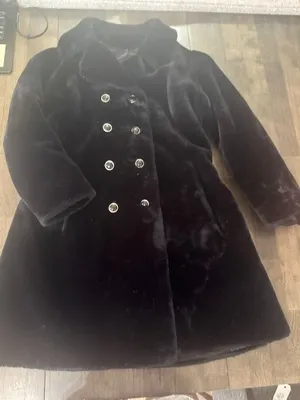 PENNEY’S - Vintage 60s Arctic Treasure Simulated Faux Black Fur, Fits Womens Sma thumbnail 1