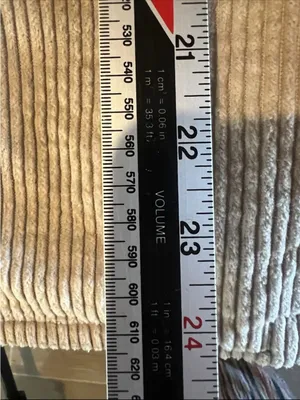 Vintage Replay And Sons Corduroy Pea Coat Beige/plaid Lining Size 6 Military thumbnail 8