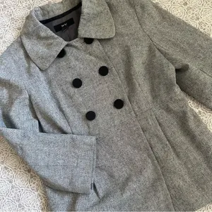Mossimo Grey Double Breasted Peacoat Size M thumbnail 3