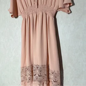 Baltic Born Women’s Vera Maxi Dress V-Neck Wedding Bridesmaid in Salmon XL thumbnail 10
