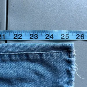 Madewell The Perfect Vintage‎ Jean Light Wash Raw Hem Denim NB068 Womens 32P thumbnail 9