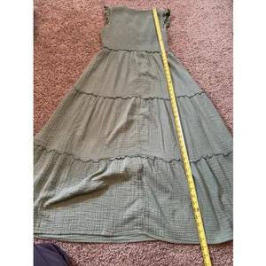 Old Navy Fit & Flare Maxi Dress, Cap Sleeves, Tiered, Smocked Top Large Tall thumbnail 5