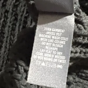 Aerie Turtleneck Sweater Women S Grey Shaker Stitch Ribbed Knit Oversized Chunky thumbnail 6