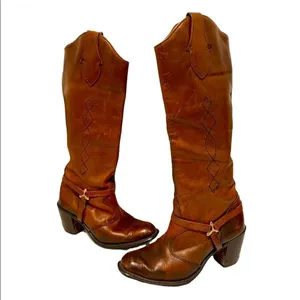Vintage Wrangler Western Hippie Boots 70s‎ 80s Boho A8 thumbnail 3