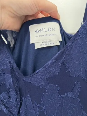 BHLDN Claudia Asymmetric Ruffle Chiffon Midi Dress - Size Medium thumbnail 14