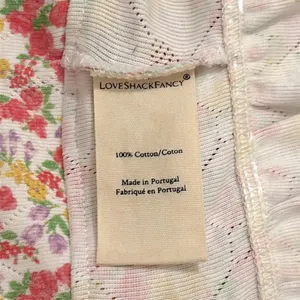 LoveShackFancy Sarai Cropped Ruffle Cami In Floral Fruity Punch New Small thumbnail 10