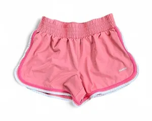 Reebok‎ Women's Pink Shorts Size Medium Athletic Running Side Stripe White Trim thumbnail 1