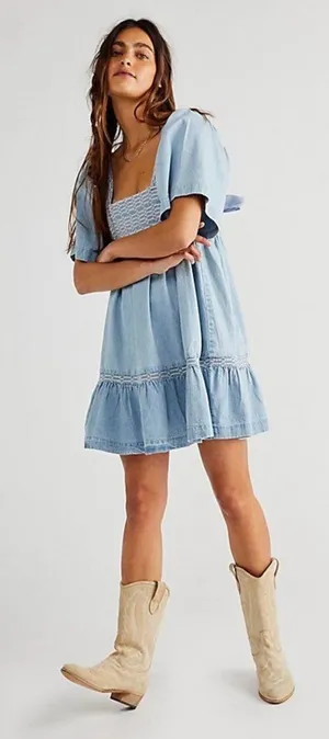 Free People Tara Twist Mini Dress thumbnail 1