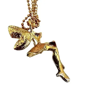 Fairy Pendant Necklace Gold thumbnail 8