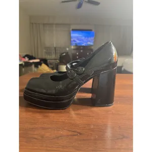 Sam Edelman Circus Pepper platform Heeled Patent Black Mary Jane pumps Size 9 thumbnail 2