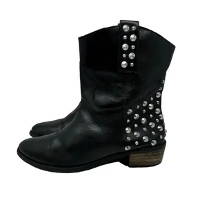 Bakers Motocore Studded Leather Mid Calf Boots Size 10 thumbnail 2