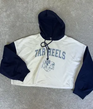 Go Couture gameday ‎ carolina tarheels hoodie womens cropped medium thumbnail 1