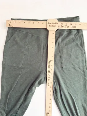 Warm Essentials by Cuddl Duds 2-Piece Lounge PJ Set - L - Grey + Green Plaid thumbnail 9