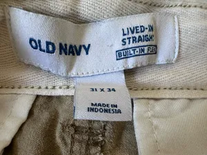 Old Navy Classic Khakis Straight Leg Casual Pants Men's 34”x31” thumbnail 13