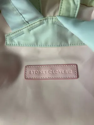Stoney Clover Lane Pastel Pink and Light Blue Mini Backpack thumbnail 3