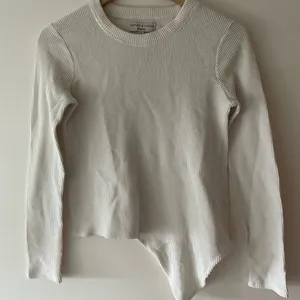Madewell Texture & Thread Cream Jacquard‎ Knot Front Crew Neck Top thumbnail 3