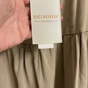 Chic Babydoll Dress in Soft Sage thumbnail 3