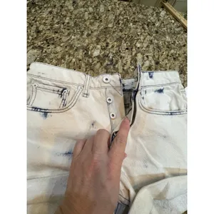 RAG‎ & BONE size 24 Rosa Mid-Rise Boyfriend Shorts White Wash $195 thumbnail 5