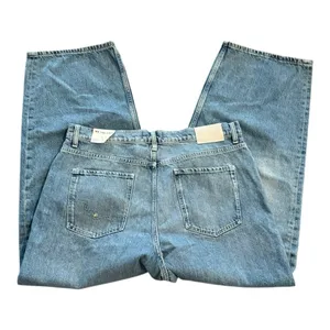 FREE PEOPLE WE THE FREE Cora Slouchy Jean Mid Rise Button Fly Meadow NEW thumbnail 7