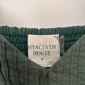 Hyacinth House Tuckernuck Sasha Mini Emerald Green Puff Sleeve Babydoll dress M thumbnail 7