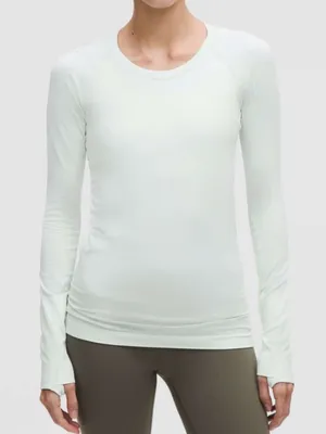 Lululemon Swiftly Tech Long-Sleeve Shirt Thumbholes Size 6 thumbnail 1