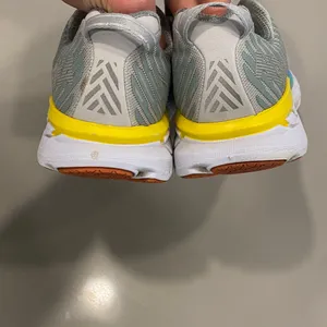 Hoka One One Women's Clifton 5 Grey and Yellow Running Shoes - 9 thumbnail 11