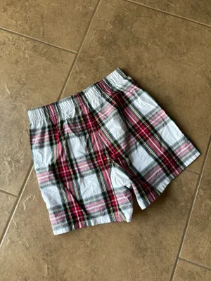 American Eagle Plaid Holiday Lounge Boxer Shorts thumbnail 3