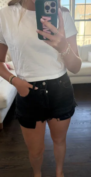 AGOLDE Shorts Denim Distressed thumbnail 1