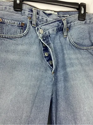 Agolde Criss Cross Jean Shorts Size 27 thumbnail 4