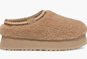 UGG Tazz Maxi Curly Genuine Shearling Platform Slippers thumbnail 1