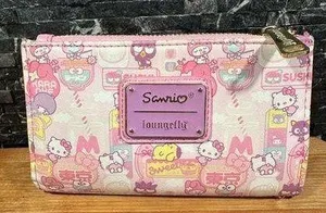 Sanrio Hello Kitty and Friends Kawaii Loungefly Pink Bifold Wallet thumbnail 1
