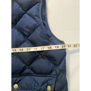 Woolrich Puffer Vest Women's L Blue Quilted‎ Duck Down Full Zip Winter Pockets thumbnail 8